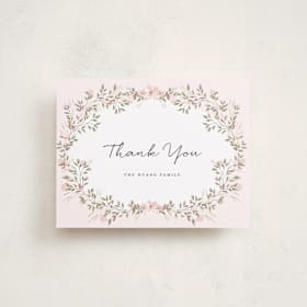 Flat Birth Announcements Thank You Cards