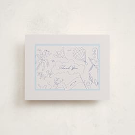 Flat Birth Announcements Thank You Cards