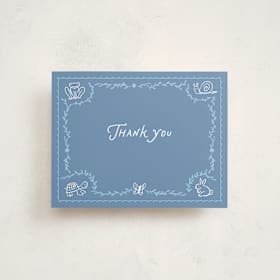 Flat Birth Announcements Thank You Cards