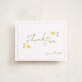 Flat Birth Announcements Thank You Cards
