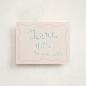 Flat Birth Announcements Thank You Cards