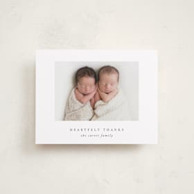 Flat Birth Announcements Thank You Cards