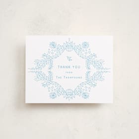 Flat Birth Announcements Thank You Cards
