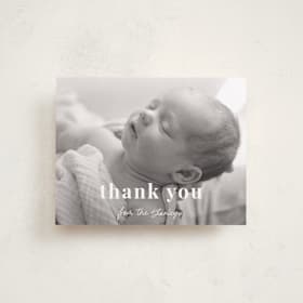 Flat Birth Announcements Thank You Cards