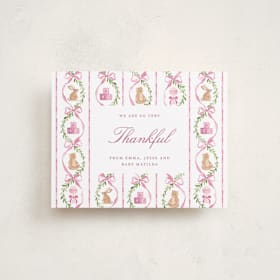 Flat Birth Announcements Thank You Cards
