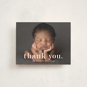Flat Birth Announcements Thank You Cards