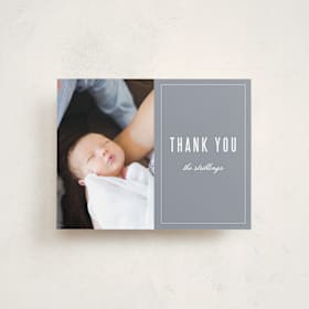 Flat Birth Announcements Thank You Cards