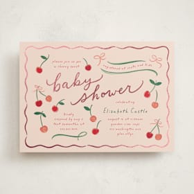 Foil-Pressed Baby Shower Invitations