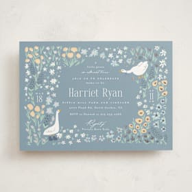 Foil-Pressed Baby Shower Invitations