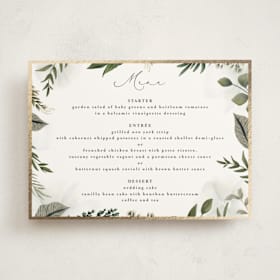 Foil-Pressed Party Menus