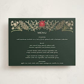 Foil-Pressed Party Menus