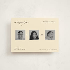 Birth Announcement Petite Cards