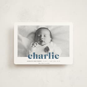 Birth Announcement Petite Cards