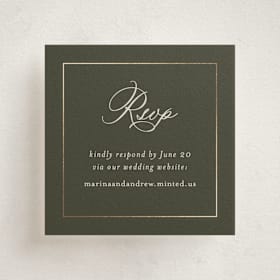 Foil-Pressed Mini Enclosure Cards