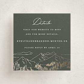 Foil-Pressed Mini Enclosure Cards