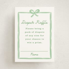 Mini Baby Shower Insert Cards