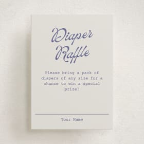 Mini Baby Shower Insert Cards