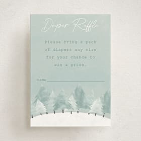 Mini Baby Shower Insert Cards
