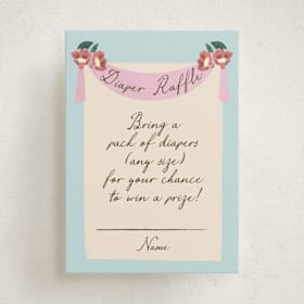 Mini Baby Shower Insert Cards