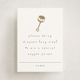Mini Baby Shower Insert Cards