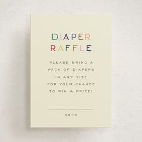 Mini Baby Shower Insert Cards