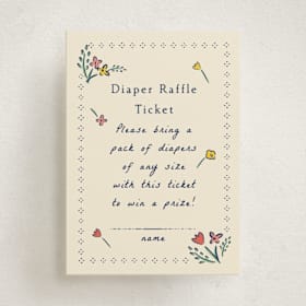 Mini Baby Shower Insert Cards
