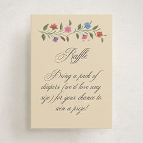 Mini Baby Shower Insert Cards