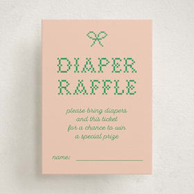 Mini Baby Shower Insert Cards