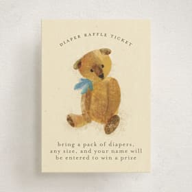 Mini Baby Shower Insert Cards