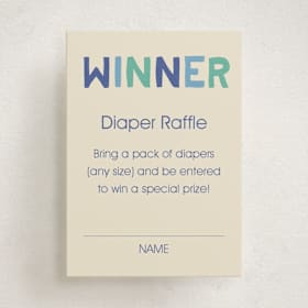 Mini Baby Shower Insert Cards