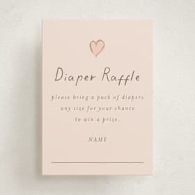 Mini Baby Shower Insert Cards