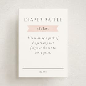 Mini Baby Shower Insert Cards