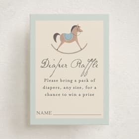 Mini Baby Shower Insert Cards
