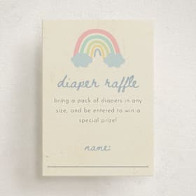 Mini Baby Shower Insert Cards