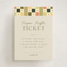 Mini Baby Shower Insert Cards