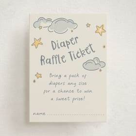 Mini Baby Shower Insert Cards