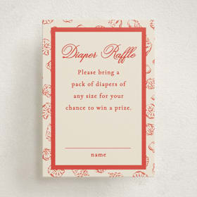 Mini Baby Shower Insert Cards
