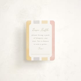 Mini Baby Shower Insert Cards