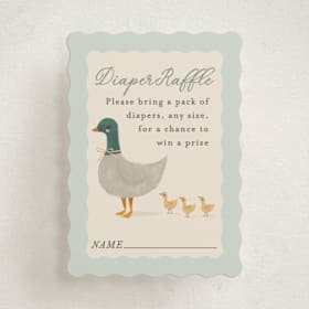 Mini Baby Shower Insert Cards