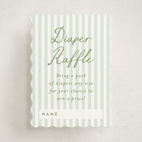 Mini Baby Shower Insert Cards