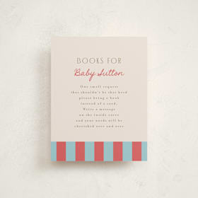 Baby Shower Insert Cards