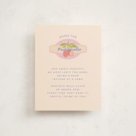 Baby Shower Insert Cards