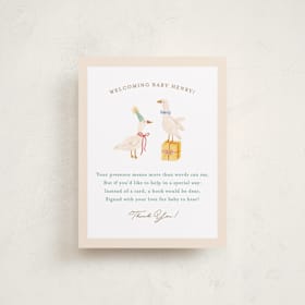 Baby Shower Insert Cards