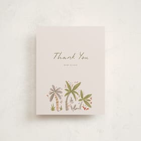 Flat Birth Announcements Thank You Cards