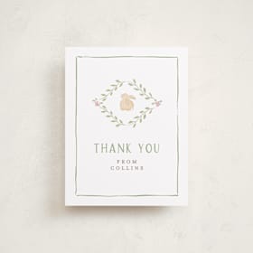 Flat Birth Announcements Thank You Cards