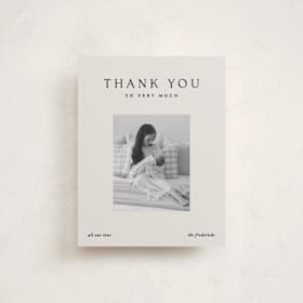 Flat Birth Announcements Thank You Cards