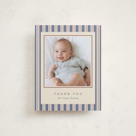 Flat Birth Announcements Thank You Cards