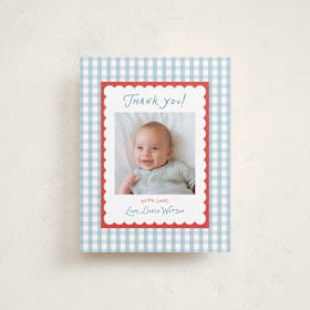 Flat Birth Announcements Thank You Cards