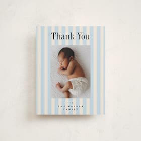 Flat Birth Announcements Thank You Cards