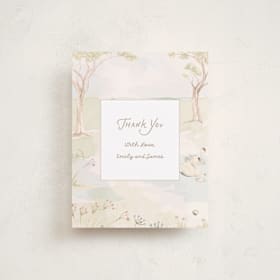 Flat Birth Announcements Thank You Cards